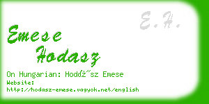 emese hodasz business card